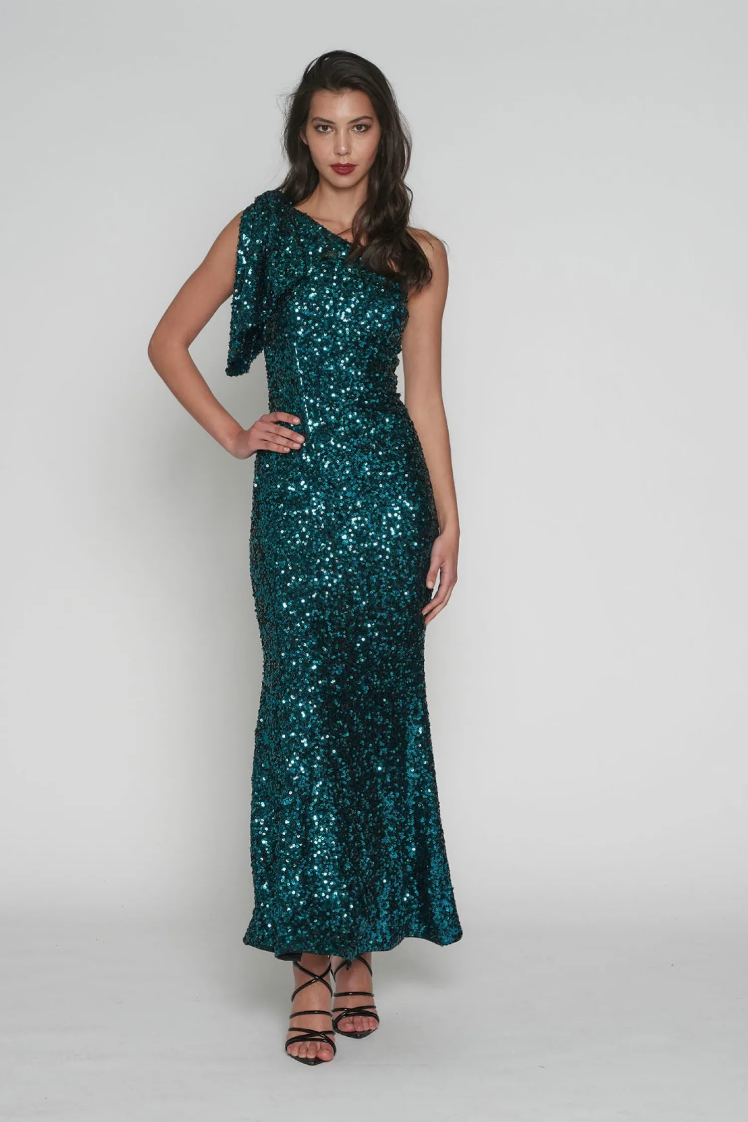 Best Gwyneth Sequence Dress - Teal - Rom9 Weddings & Events|Dresses