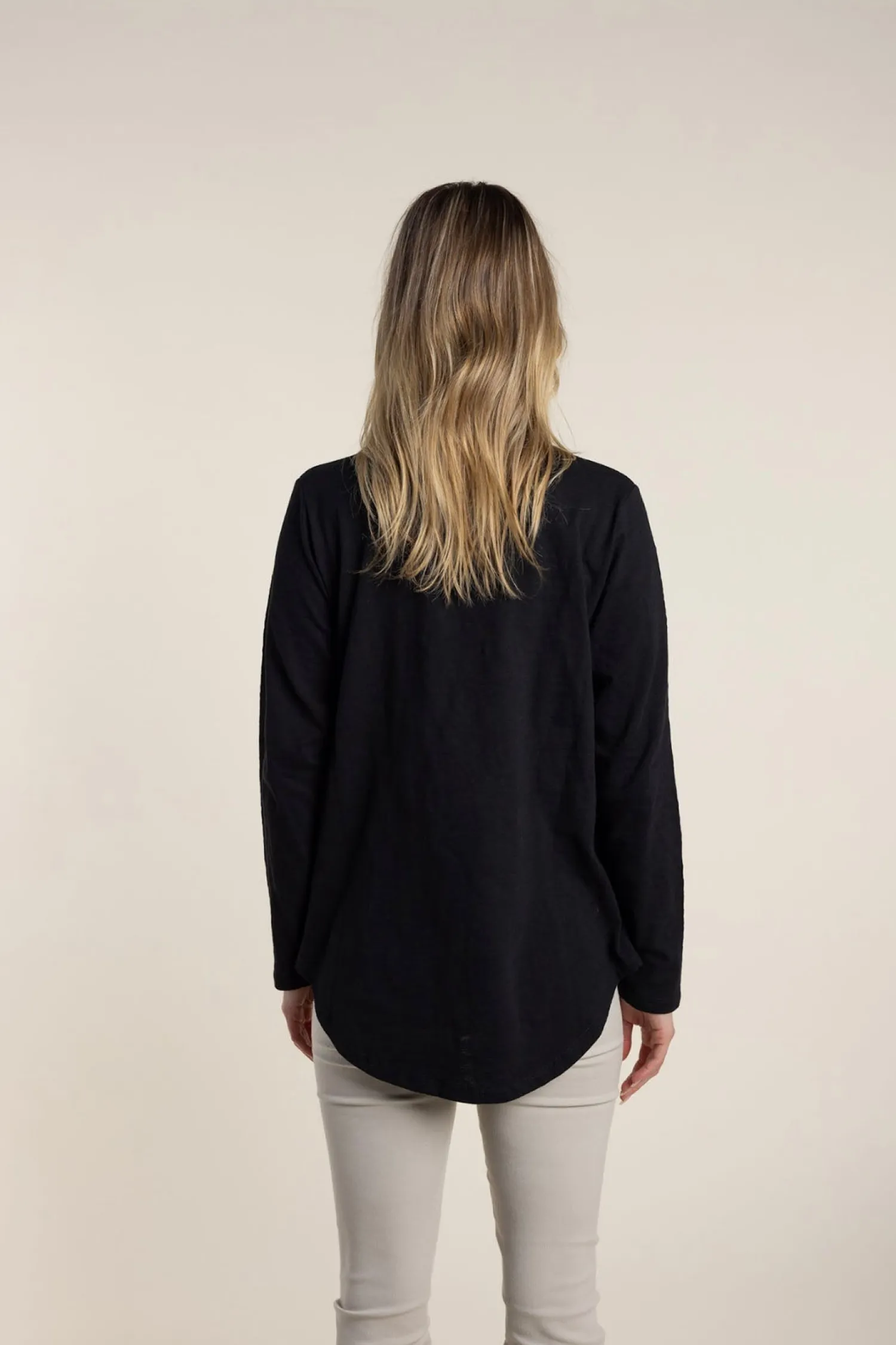 Halli Long Sleeve Tee - Black - TT39 Shirts & Tops