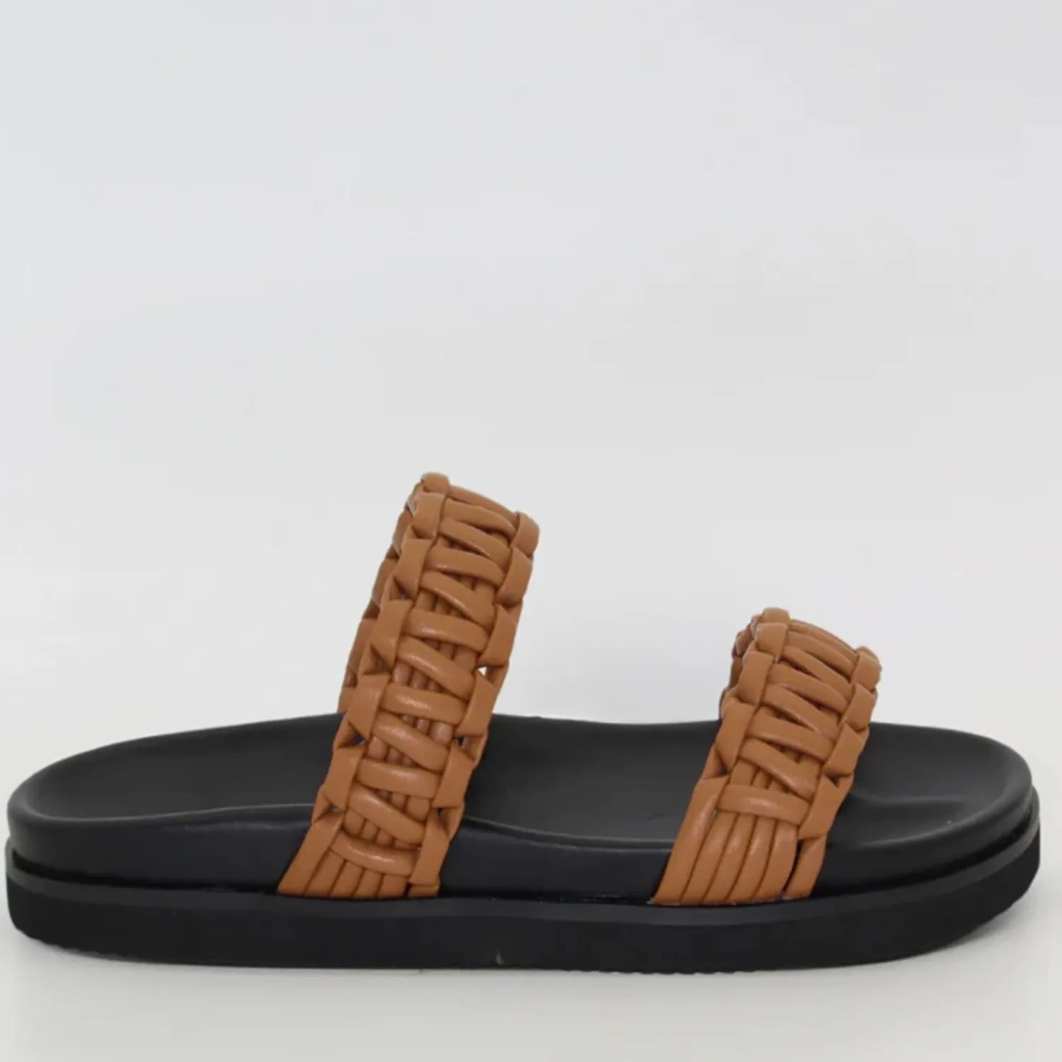 Discount Harlow Slide - Tan - HS3 Flats