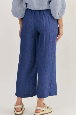 Hayley Pant - Delta - OJ10 Linen Lovers|Ladies Pants
