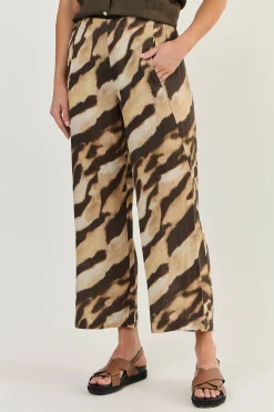 Sale Hayley Pant -Wildcat - OJ10 Linen Lovers|Ladies Pants