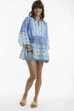 Best Heidi Boho Top - Blue - EP20 Shirts & Tops