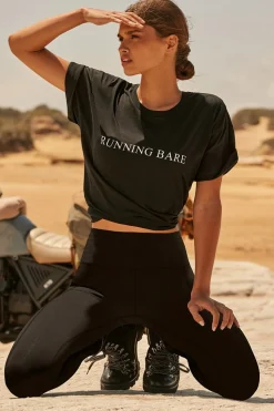 Online Hollywood Relaxed Tee - Black - RB7 Activewear|Shirts & Tops
