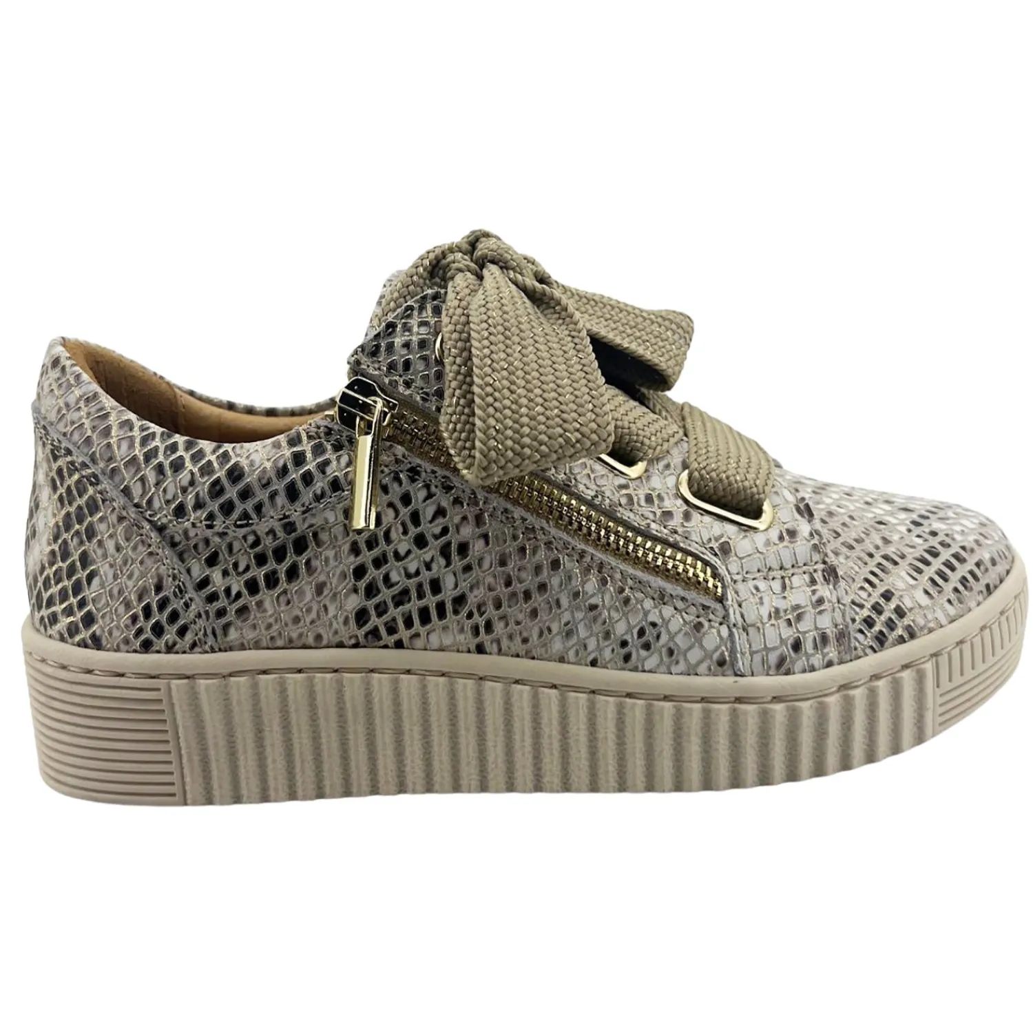 Outlet Jovi Champagne Snake Sneaker - ES3 Sneakers