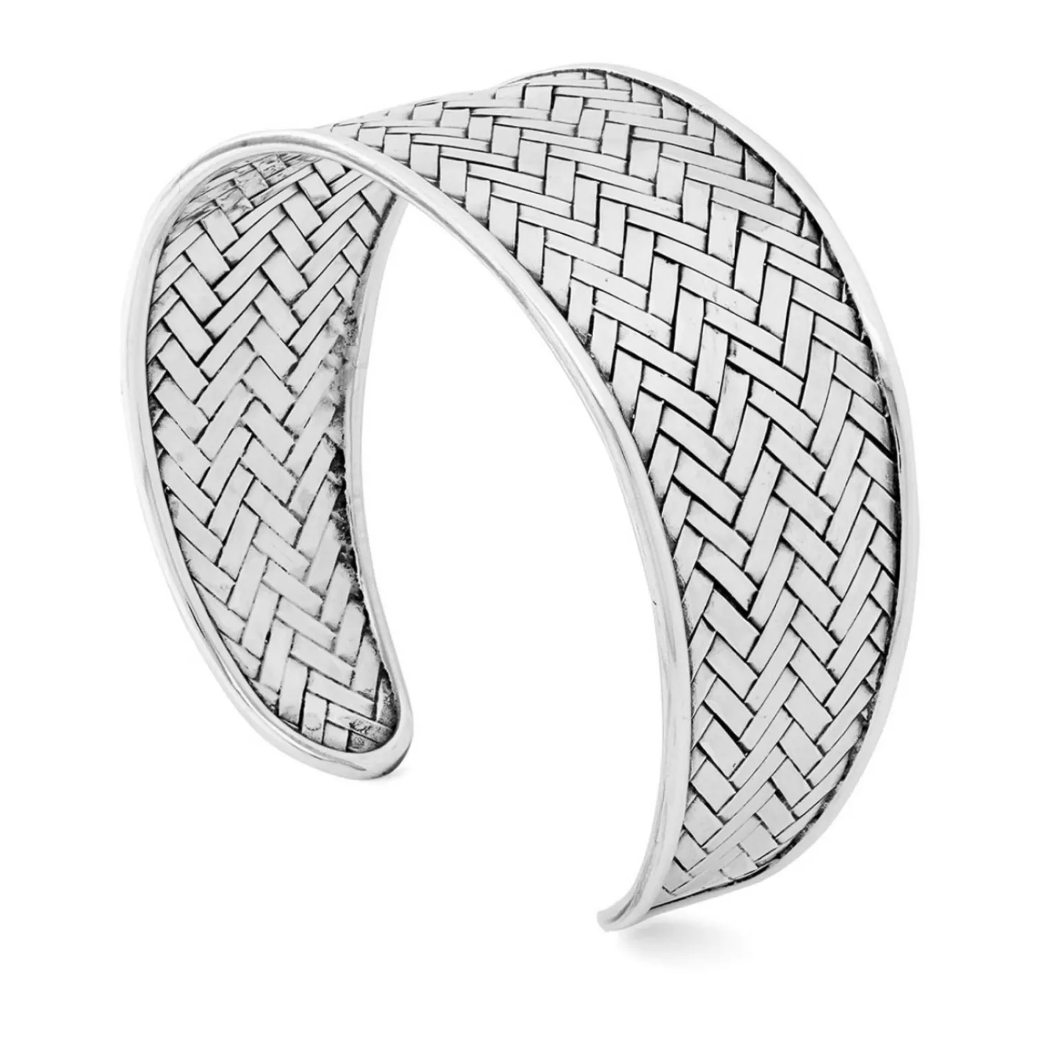 Outlet Karma Silver Cuff - Silver - NS1 Jewellery