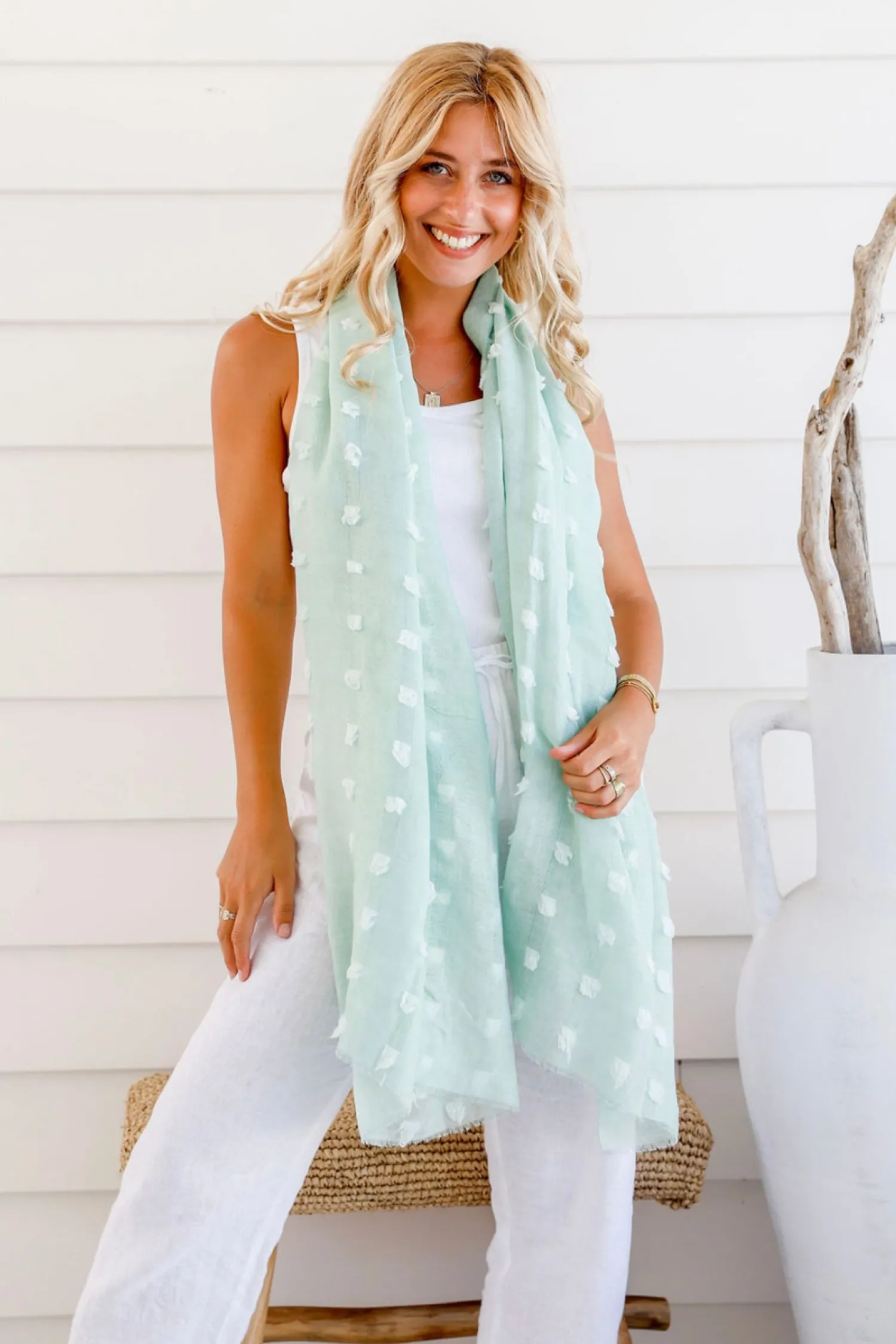 Hot Kennedy Scarf - Mint - FR7 Scarves & Wraps