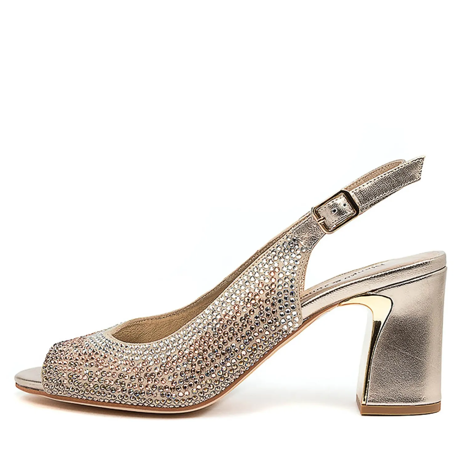 Kerry Heel - New Champagne - DJ6 Wedding Shoes|Heels