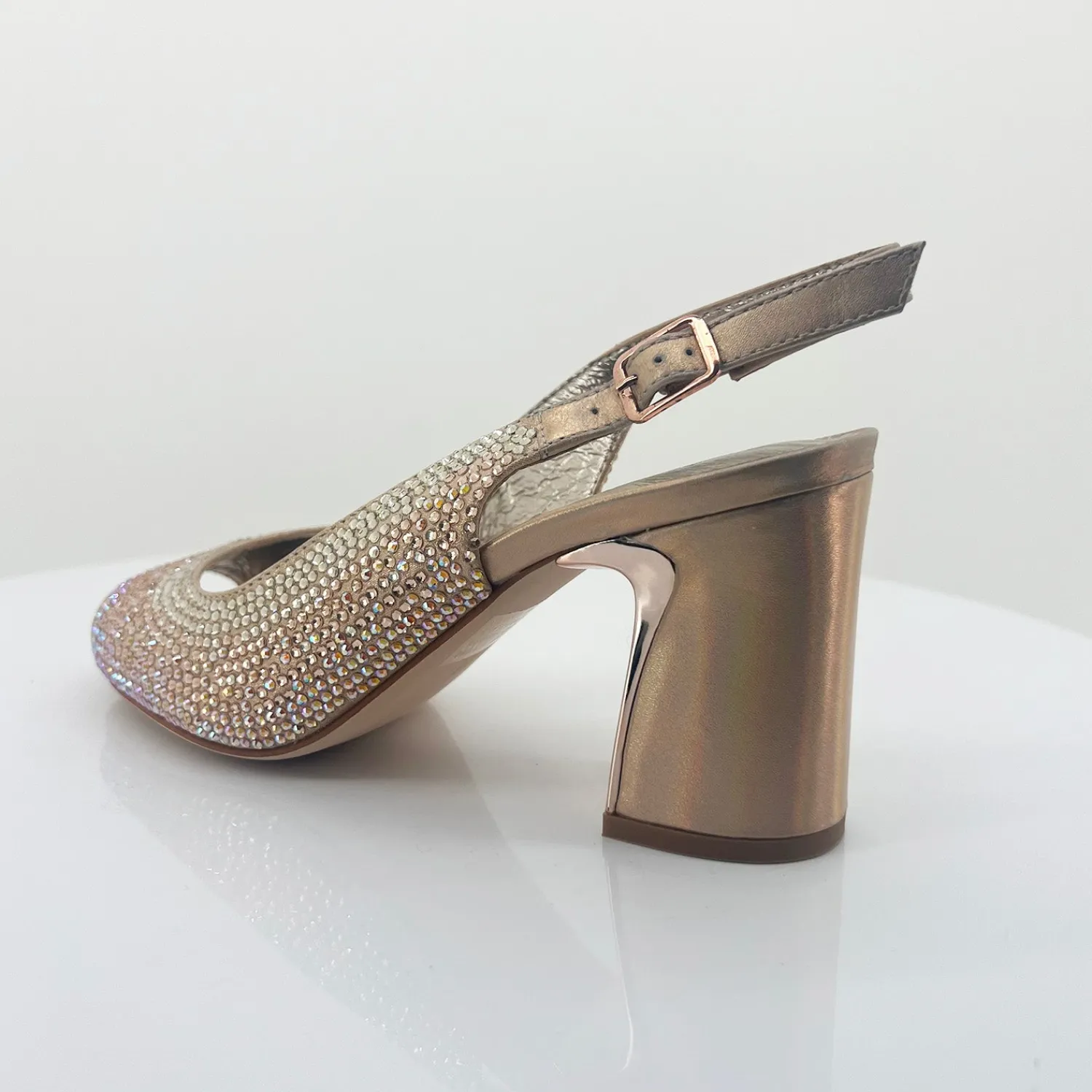 Sale Kerry Heel - Rose Gold Petrol - DJ6 Wedding Shoes|Heels