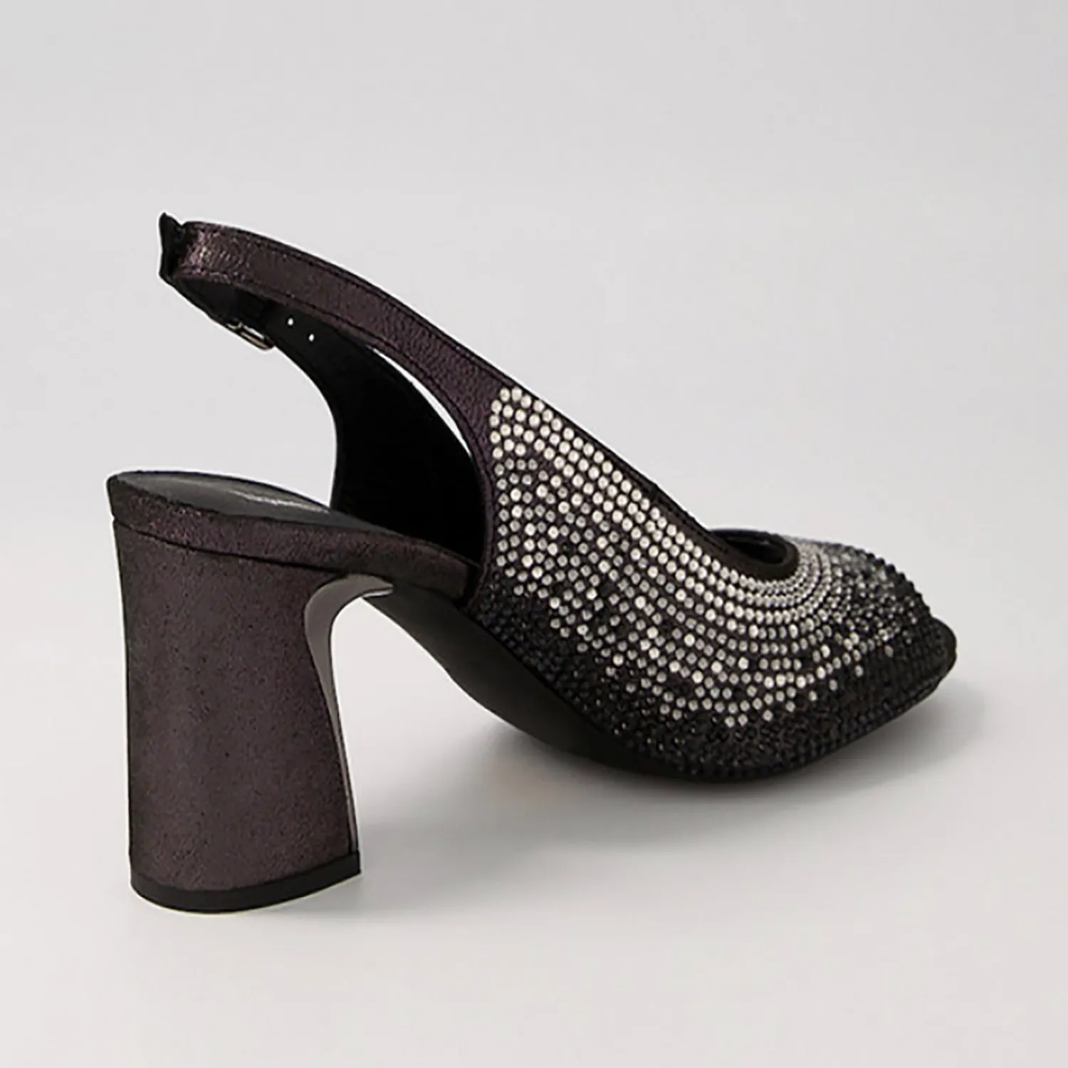 New Kerry Heel - Black Shimmer - DJ6 Wedding Shoes|Heels