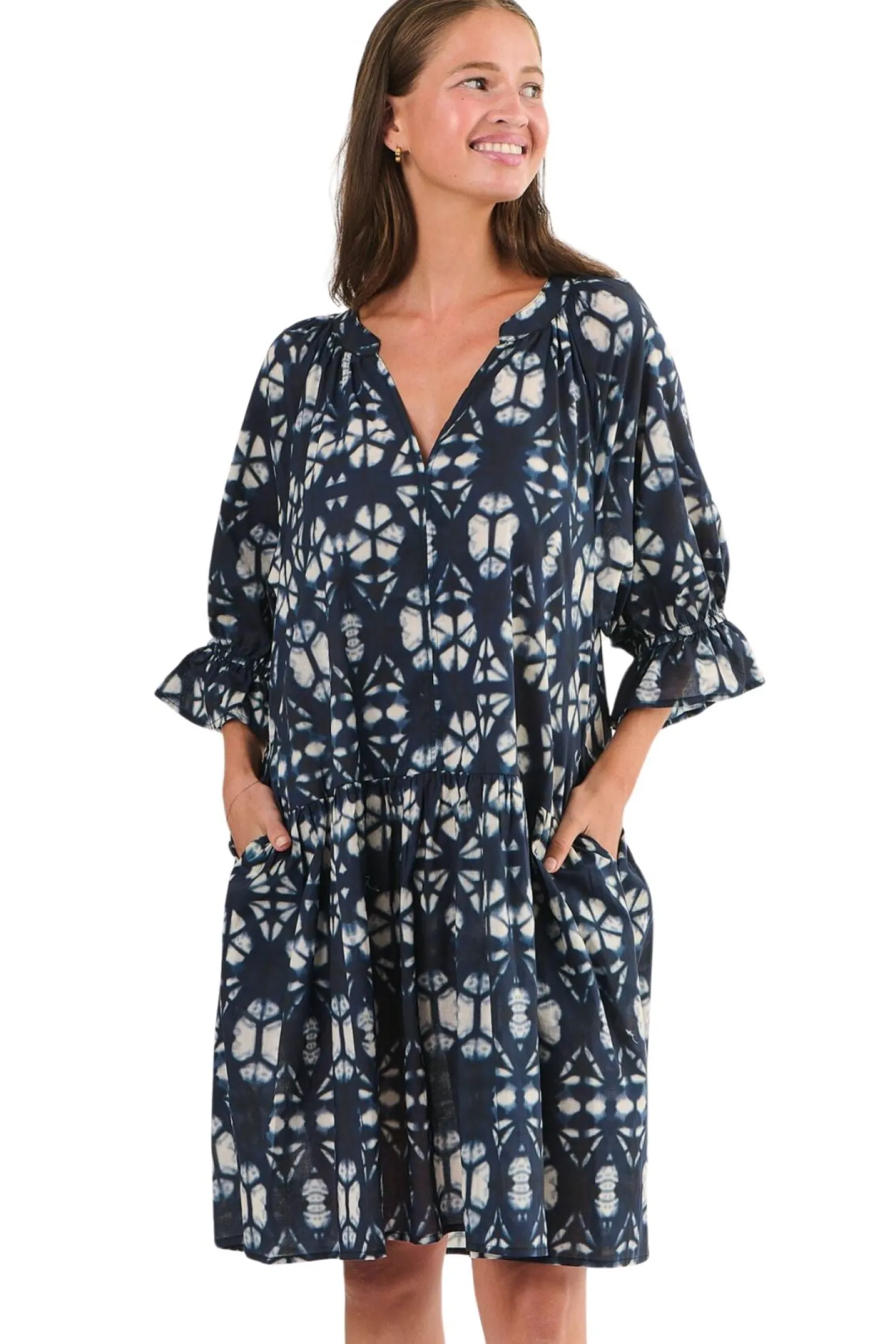 Discount Kitty Cotton Dress - Fracture - N20 Dresses