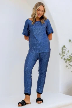 La Serata Top - Navy - FA12 Shirts & Tops
