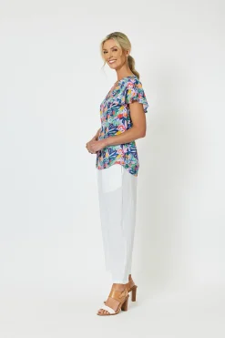 Hot Lara Wide Leg Linen Pants - White - GS5 Linen Lovers|Ladies Pants