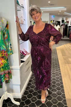 Hot Liana Dress | Claret | JH5 Weddings & Events
