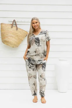 Clearance Lido Pant - Sand -IC51 Ladies Pants