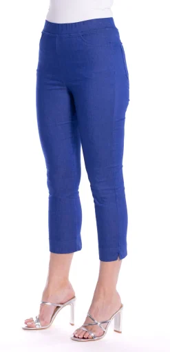 Outlet Lina 7/8 Pull on Pant - Sapphire - CL1 Ladies Pants