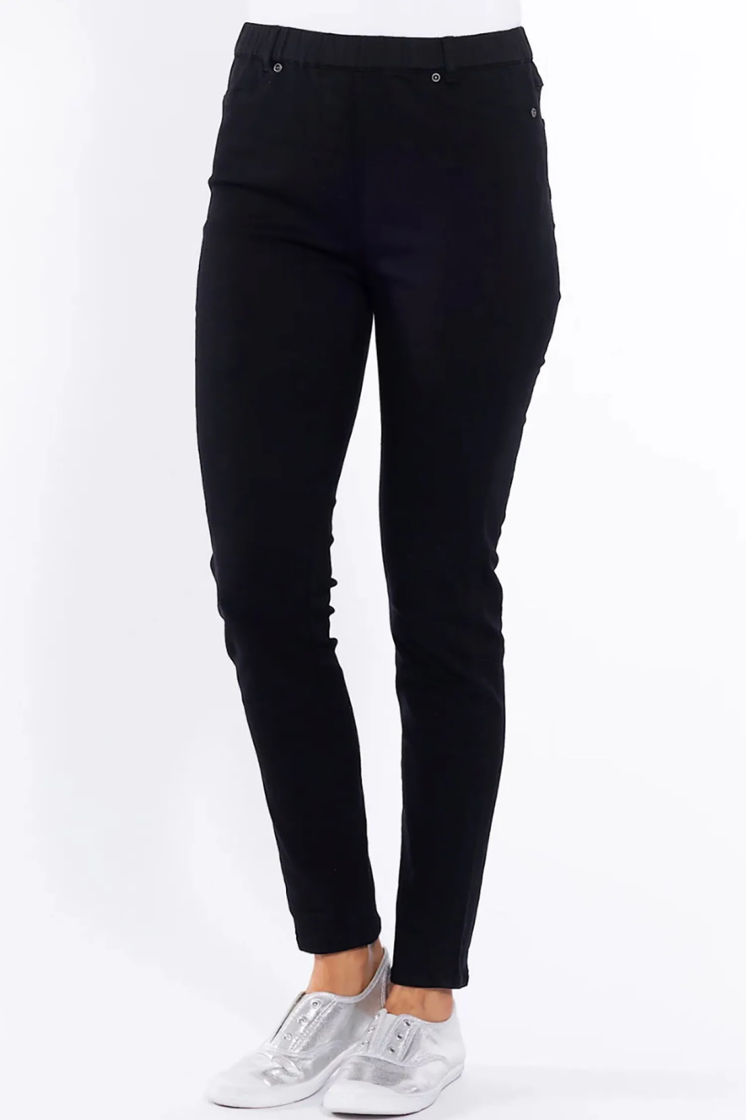 Outlet Linda Pull On Pant - Black - CL10 Ladies Pants