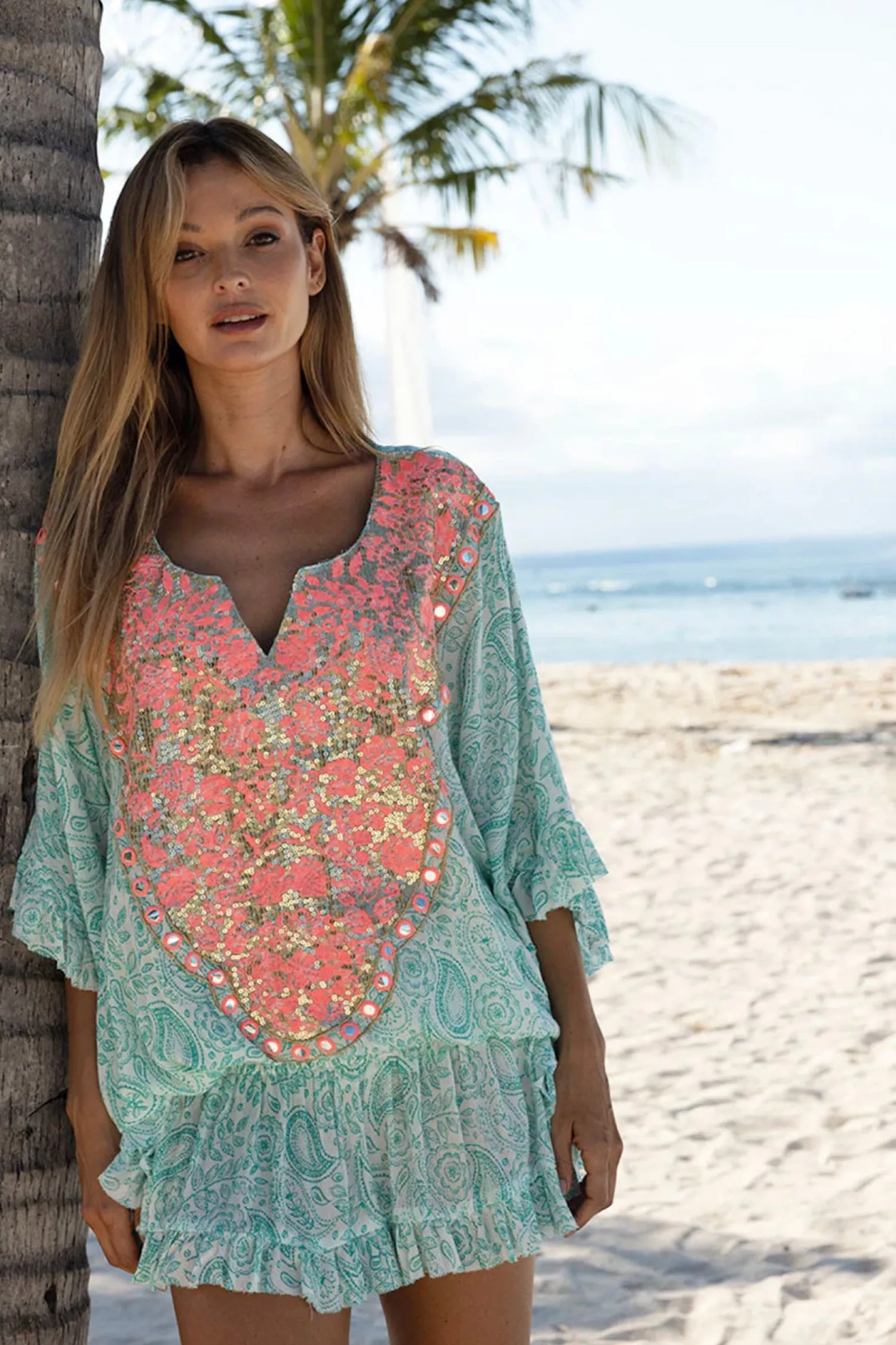 Hot Lula Dress - Aqua - M3 Dresses