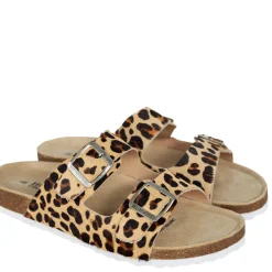 Clearance Lynx Slide | Leopard | HS6 Flats|Sandals
