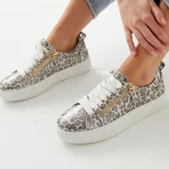 Clearance Maize Sneaker - Champagne Leopard - AE18 Sneakers