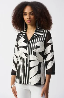 Outlet Mesh and Satin Soutache Jacket - JR67 Coats & Jackets