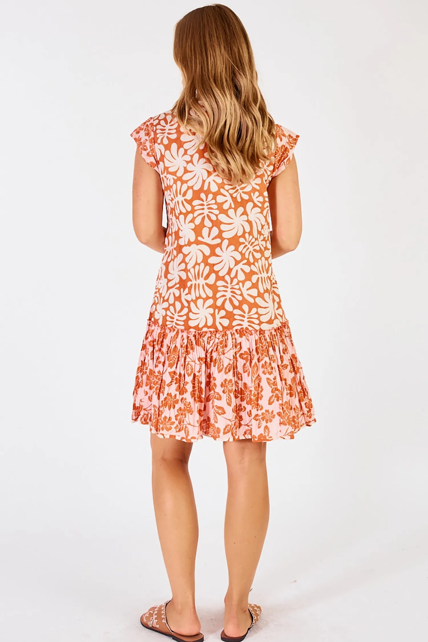 Online Mia Dress - Apricot - LL9 Dresses