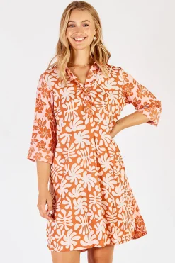 Mia Shirtmaker - Apricot - LL8 Dresses
