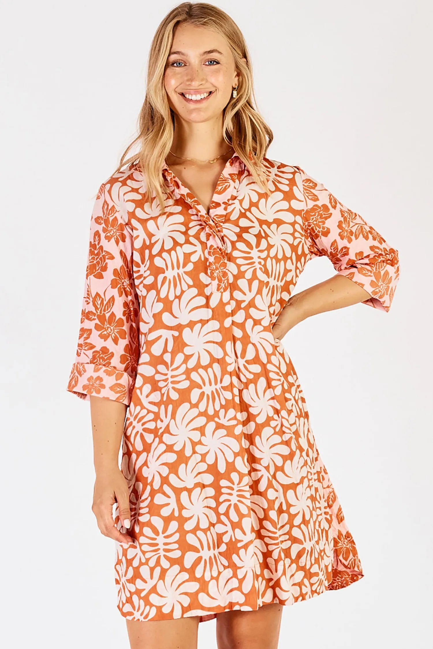 Mia Shirtmaker - Apricot - LL8 Dresses