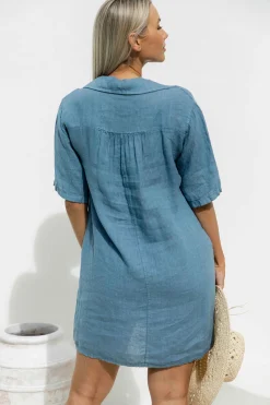 New Milly Dress - Denim - IC37 Linen Lovers|Dresses
