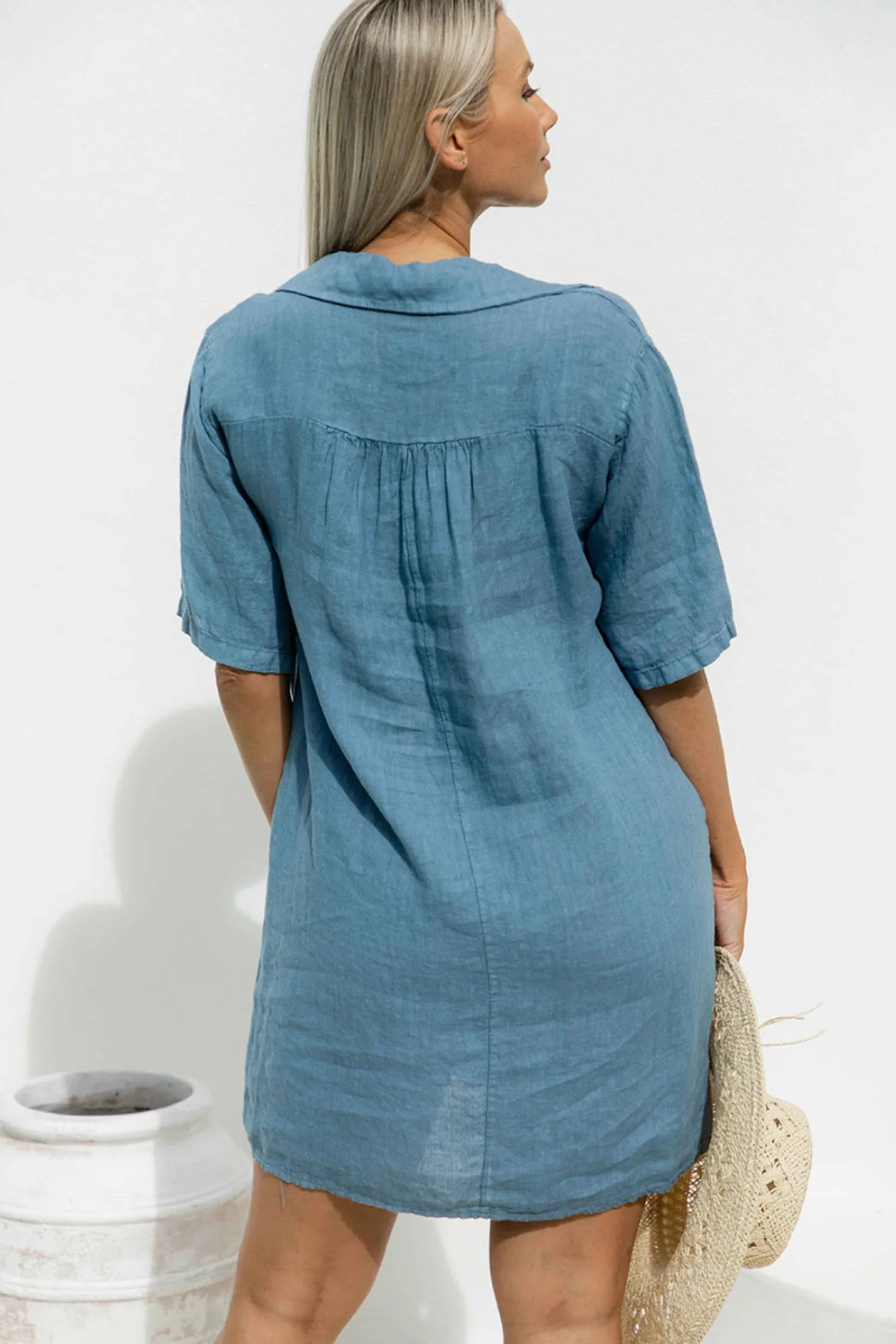 New Milly Dress - Denim - IC37 Linen Lovers|Dresses