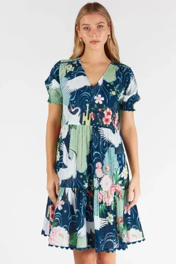 Discount Mitzuki Dress - Navy - LL42 Dresses