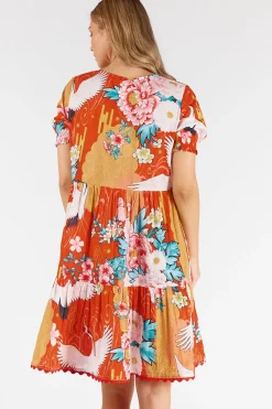Discount Mitzuki Dress - Red - LL42 Dresses