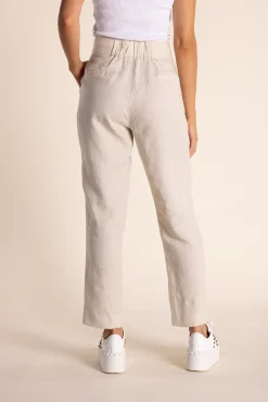 Sale Monique Linen Pant - Natural - TT7 Linen Lovers|Ladies Pants