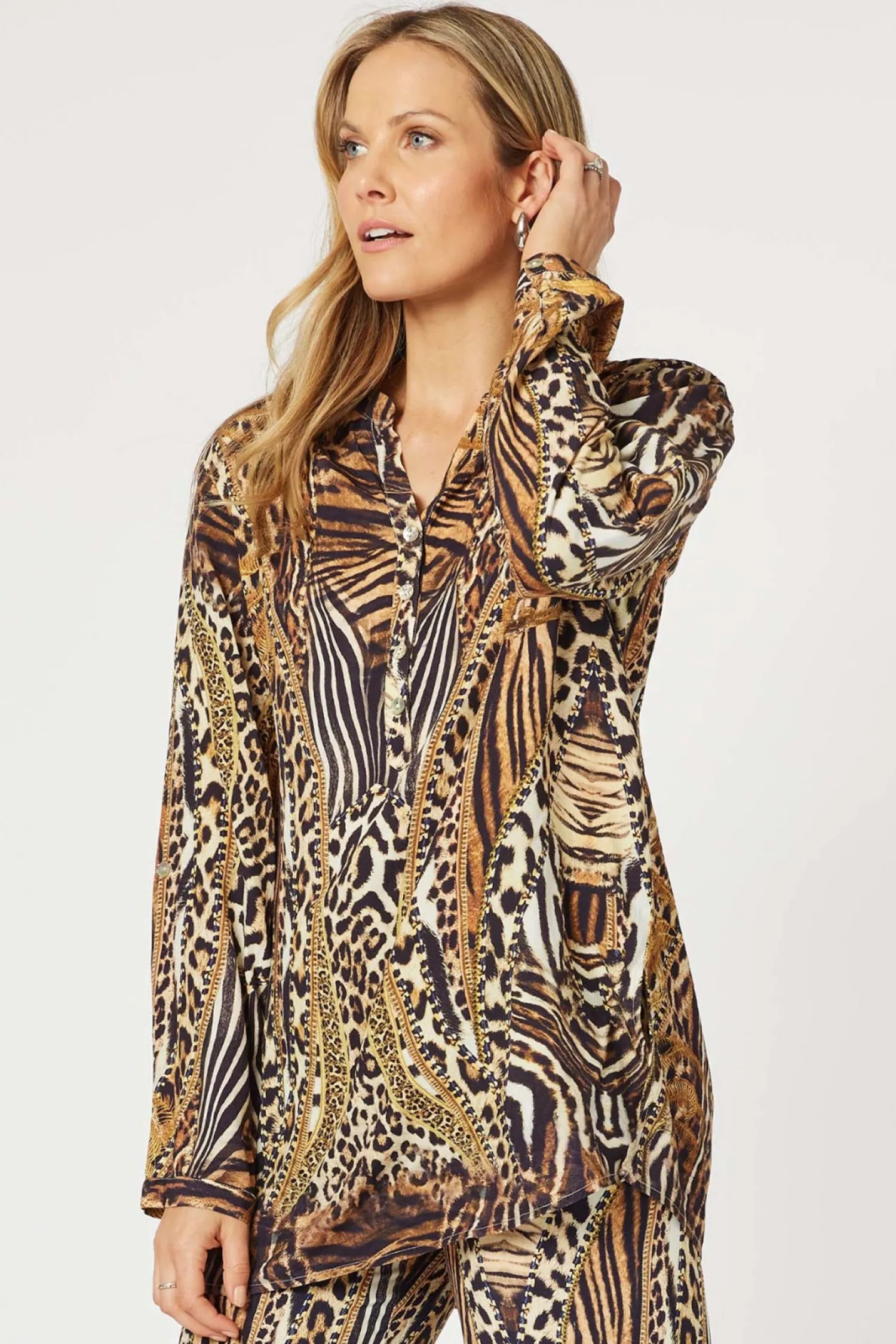 Hot Morocco Print Shirt - Animal - HV30 Shirts & Tops