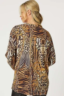 Hot Morocco Print Shirt - Animal - HV30 Shirts & Tops