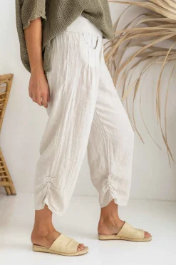 Discount Murano Pant - Sand - IC56 Linen Lovers|Ladies Pants
