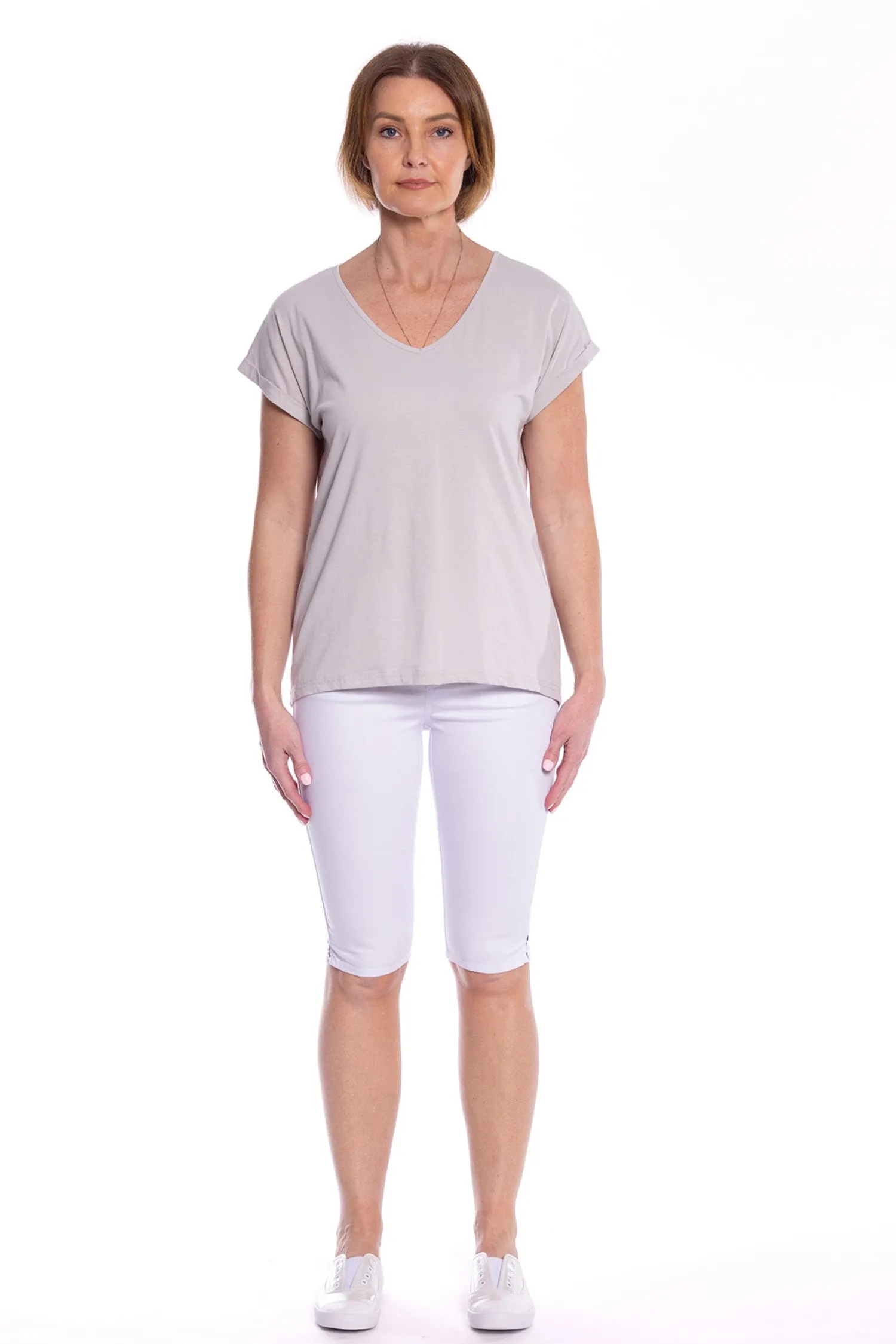 Sale Natasha Tee - Putty - CL9 Shirts & Tops
