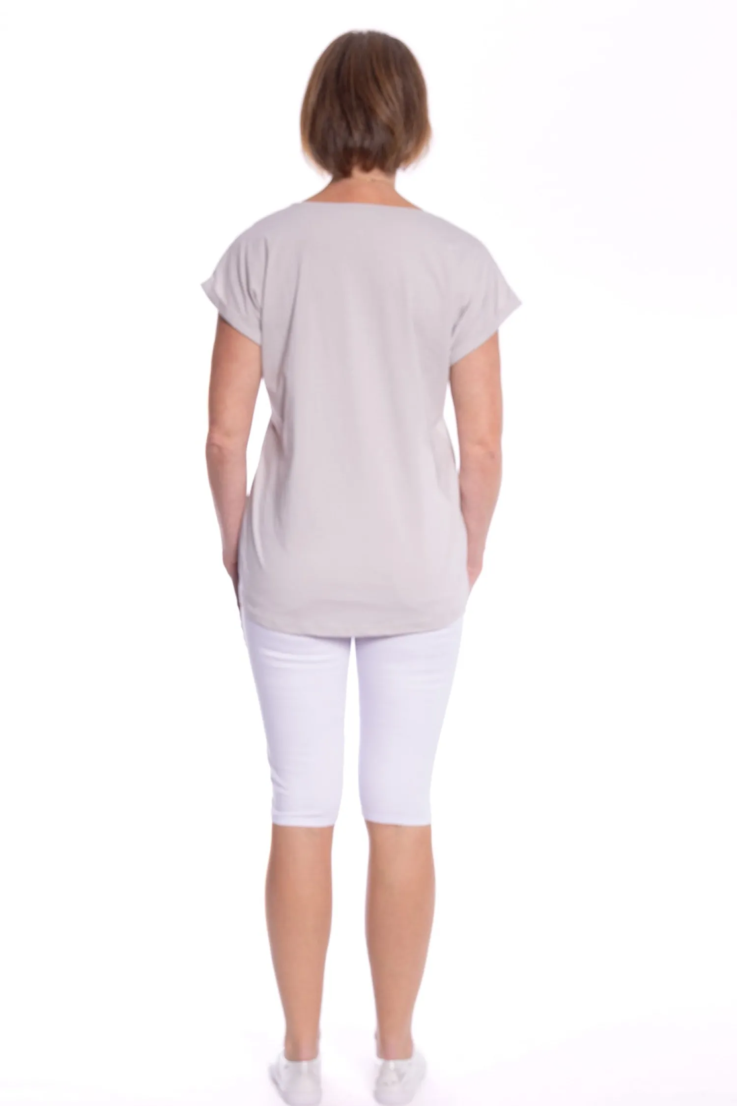 Sale Natasha Tee - Putty - CL9 Shirts & Tops