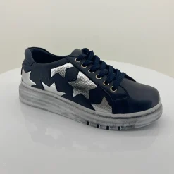 Best Navy Silver Taipei Sneaker - RS35 Sneakers