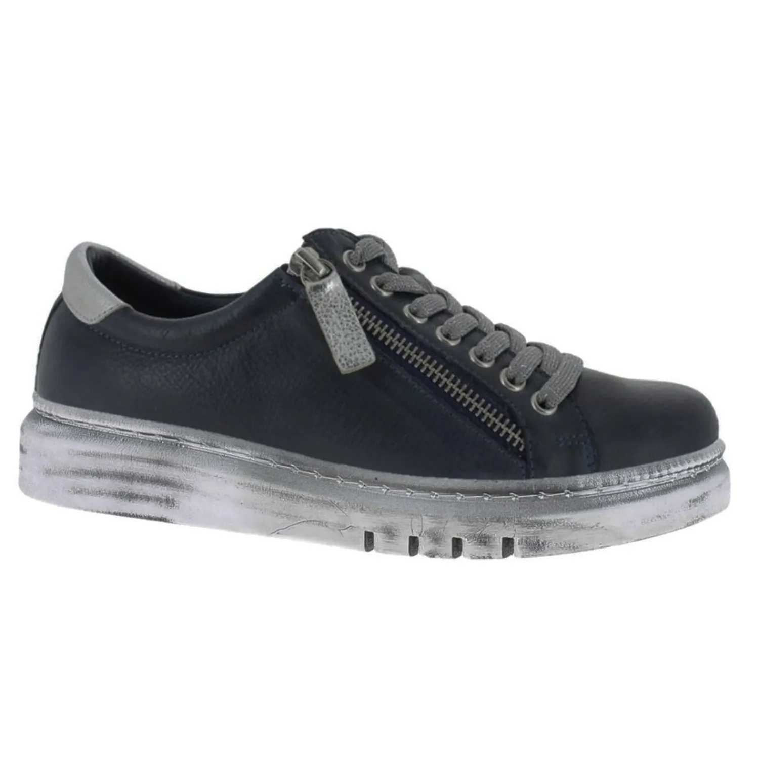 Outlet Navy/Silver Tatter Sneaker - RS3 Sneakers