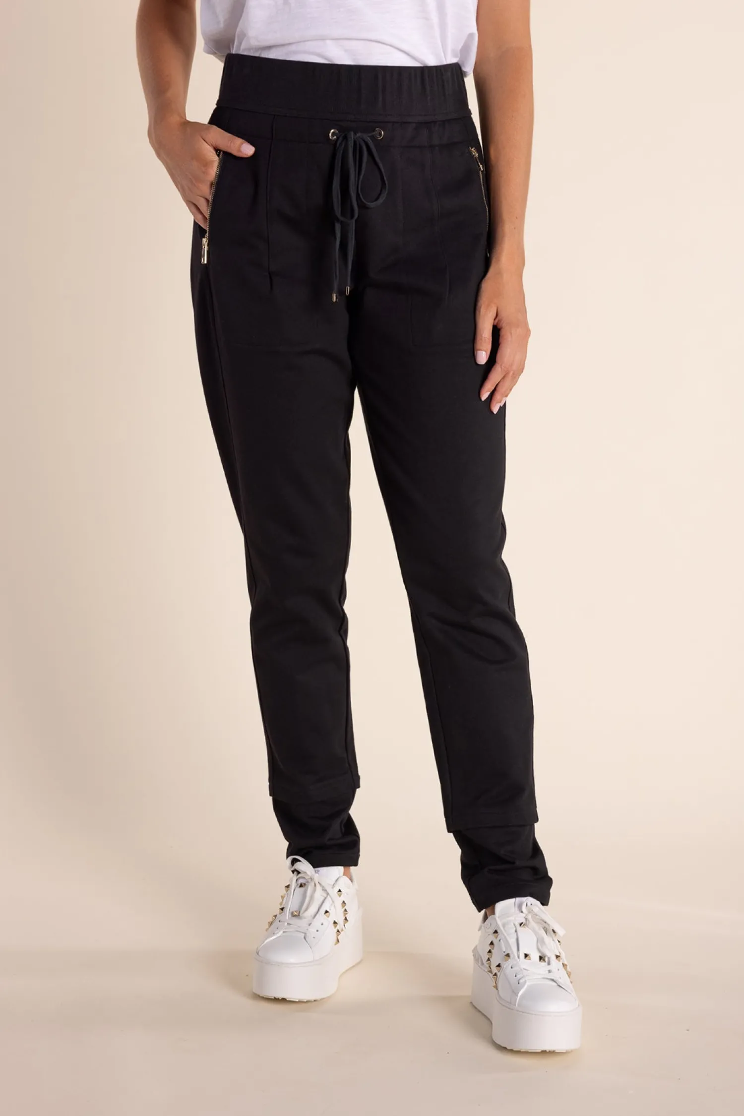 Neva Track Pant - Black - TT56 Ladies Pants