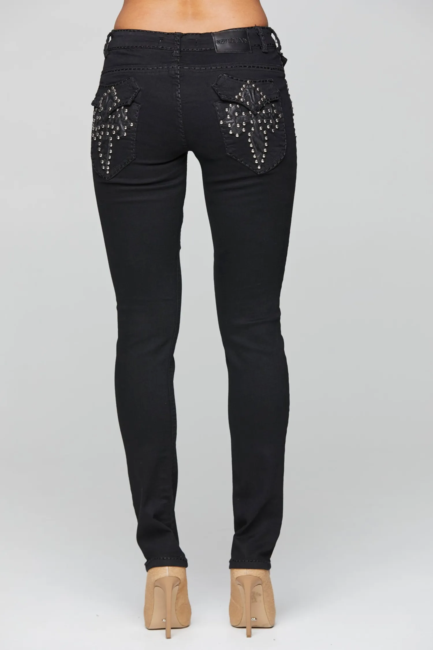 Discount Nottingham Studded Jeans - Black - NLJ13 Women Women's Jeans