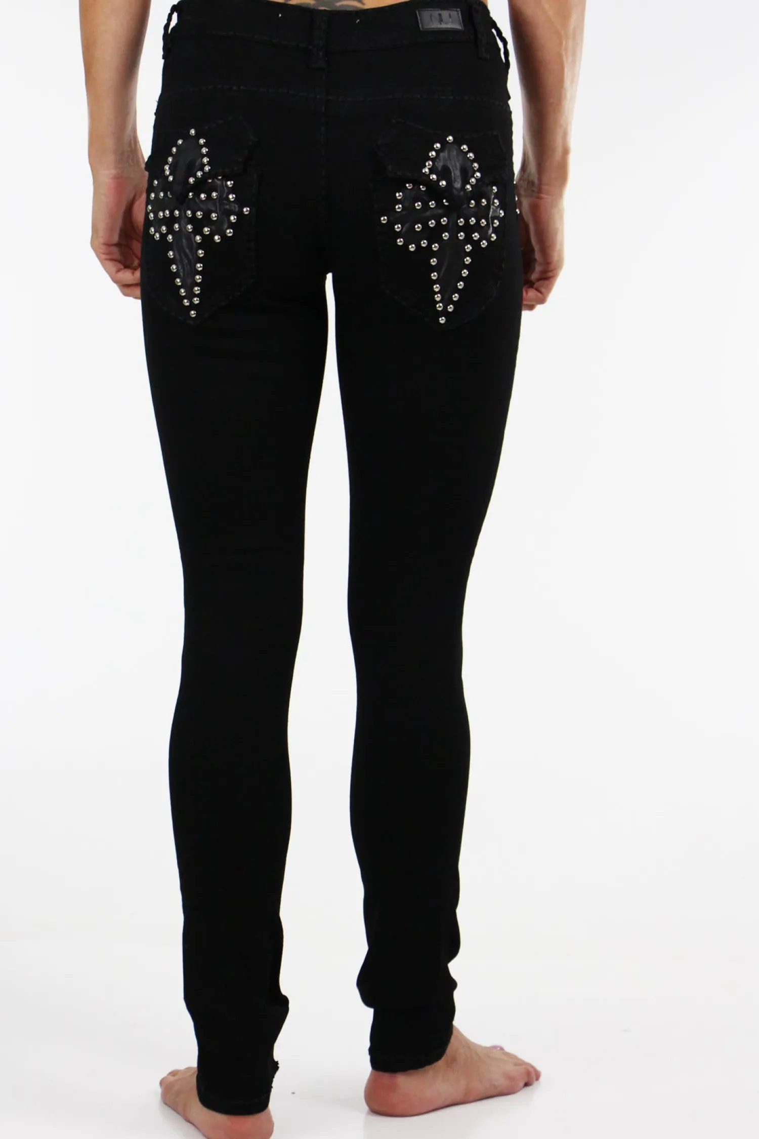 Discount Nottingham Studded Jeans - Black - NLJ13 Women Women's Jeans