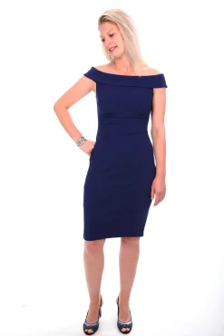 Clearance Off The Shoulder Cocktail Dress | Midnight | Z2 Weddings & Events
