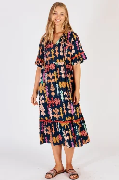 Outlet Olivia Midi - Navy - LL1 Dresses