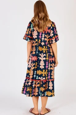 Outlet Olivia Midi - Navy - LL1 Dresses