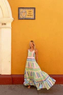 Hot Patricia Dress - Bright Multi -M8 Dresses