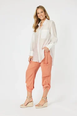 Discount Pearl Voile Shirt - White - HV16 Shirts & Tops