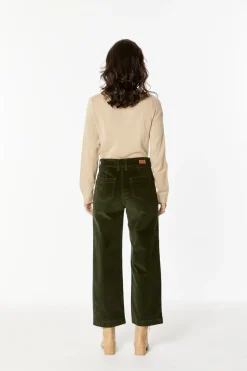 Penrith Corduroy Pant - Olive - NLJ32 Ladies Pants