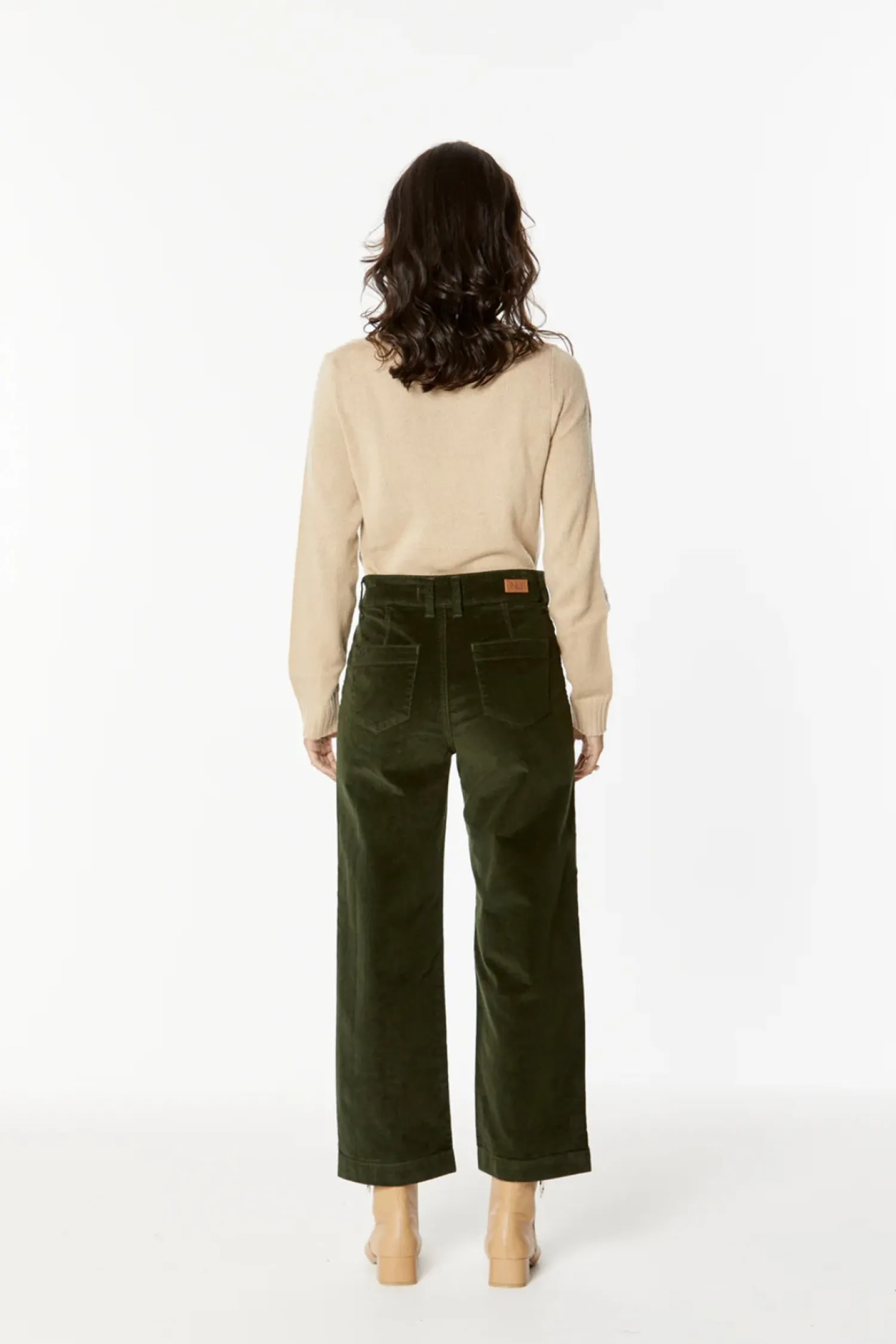 Penrith Corduroy Pant - Olive - NLJ32 Ladies Pants