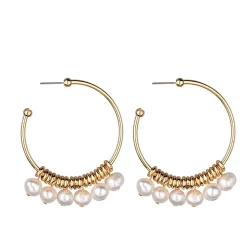 Clearance Pia Laura Freshwater Pearl Hoop Jewellery